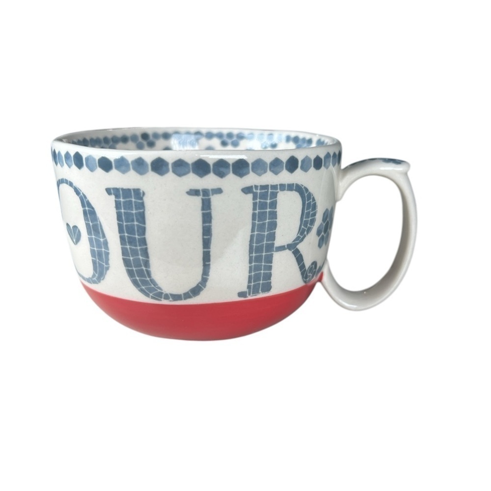 Anthropologie AMOUR cocoa tea coffee mug - Picture 3 of 5